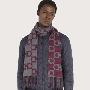 Gancini scarf Marine blue