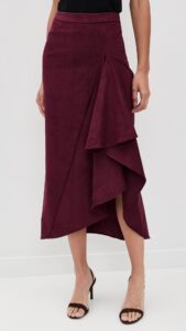 Line & Dot Valen Faux Suede Skirt