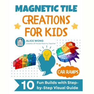 Magnetic Tile Creations for Kids - Car Ramps