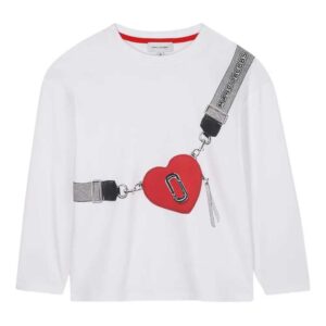 Marc Jacobs Kids heart-print long-sleeve top