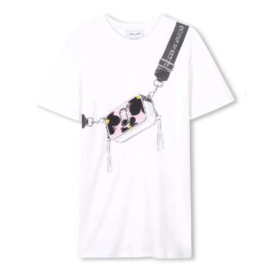 Marc Jacobs Kids Snapshot t-shirt dress White