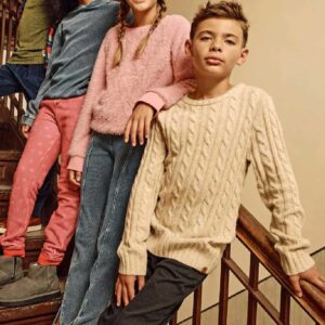 Oatmeal Fisherman Sweater