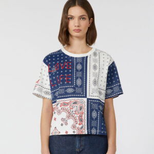 Printed organic cotton T-shirt - White