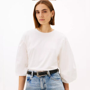 Puff-Sleeve T-Shirt Ecru