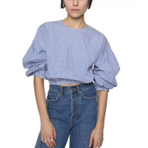 Rebecca Minkoff Julia Stripe Long Sleeve Top