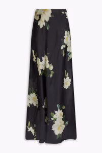 ZIMMERMANN Floral-print silk-organza maxi skirt