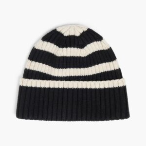 TOTEME Signature striped ribbed wool beanie