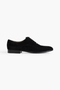 GIANVITO ROSSI Vittorio suede derby shoes