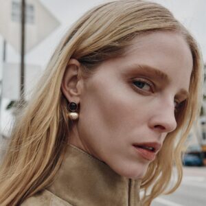 DOUBLE BALL STONE EARRINGS