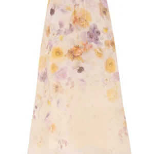 Memento Embroidered Midi Skirt