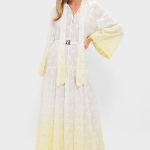 BOTEH Limoncella Vespara Wide Sleeve Maxi Smock Dress