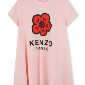 Kenzo Kids logo-print t-shirt dress