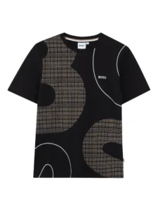 BOSS Kidswear abstract graphic-print T-shirt