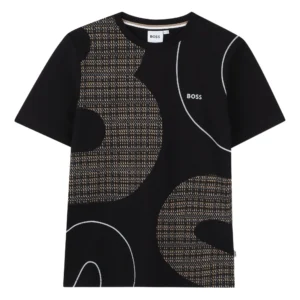 BOSS Kidswear abstract graphic-print T-shirt