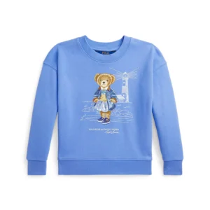 Polo Ralph Lauren Toddler and Little Girls Polo Bear Terry Sweatshirt