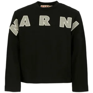 Marni Kids logo-appliqué cotton T-shirt