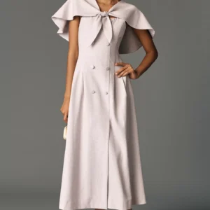 Lovaan Jolene Cape Midi Dress