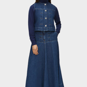 Liza Denim Maxi Skirt