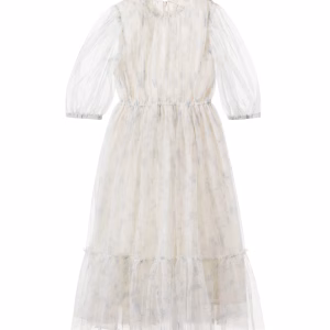 C'era Una Volta Donna floral mesh dress