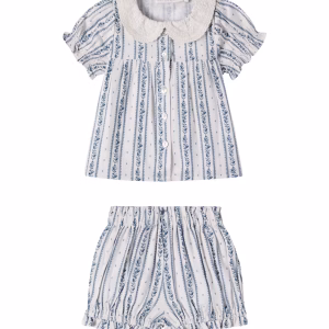 C'era Una Volta Baby Eugenia blouse and bloomers set
