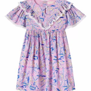 Louise Misha Siloe ruffled printed cotton dress