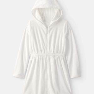 Carter's Girls Terry Long-Sleeve Cover Up - White
