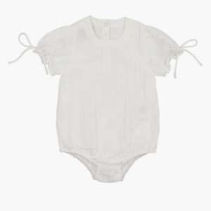Kids' Striped Cotton Blend Romper Manière Baby & Toddler