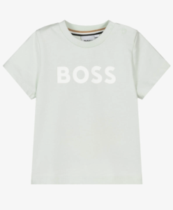 BOSS Boys Mint Green Cotton Jersey T-Shirt