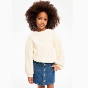 A-Line Denim Skirt Denim blue/hearts