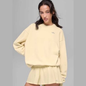 Accolade Crew Neck Pullover Candlelight Yellow