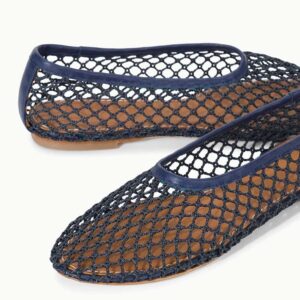 ALBA BALLET FLAT NAVY NETTING