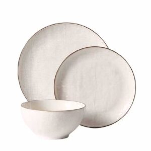 Better Homes & Gardens Stoneware Cream Murphy 12PC Dinnerware Set