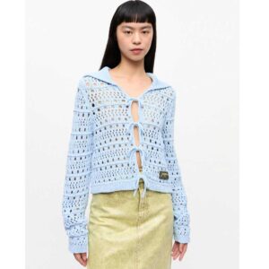 Blue Tie String Cardigan