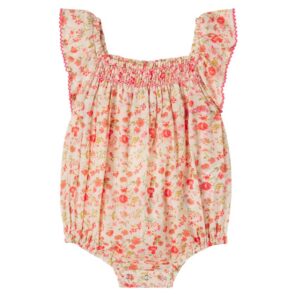 Bonton Baby floral cotton bodysuit