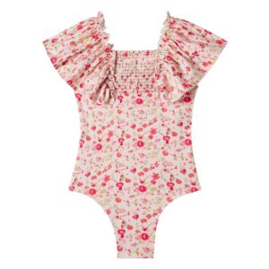 Bonton Nada floral ruffled swimsuit