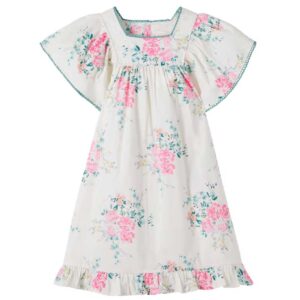 C'era Una Volta Luna floral cotton dress