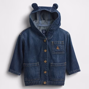 Baby UltraSoft Denim Hooded Jacket