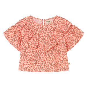 Cozmo  Dunal Leopard Blouse | Red