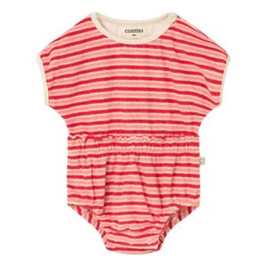 Cozmo  Gianna Striped Terry Bodysuit | Red