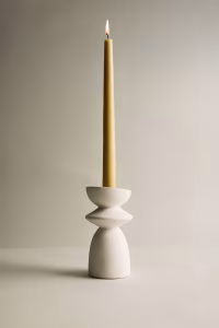 Stoneware candle holder