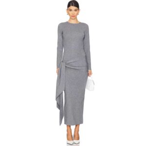 Line & Dot Alira Dress Grey