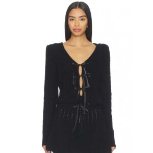 MAJORELLE Serra Cardigan Black