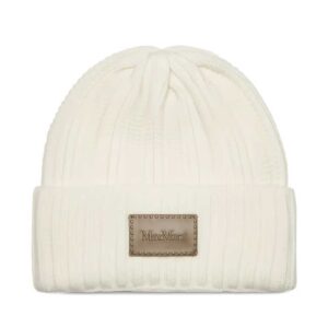 Max Mara ribbed patch beanie