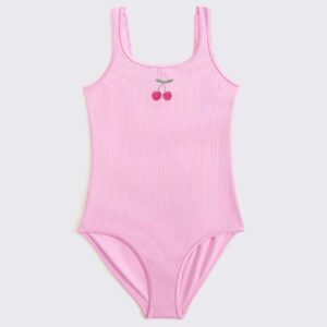 Scoopneck one-piece swimsuit Pink