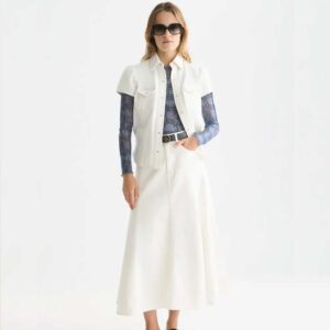 Scotch & Soda Nonstretch Denim Maxi Skirt