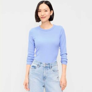 Snug Long-Sleeve Crew-Neck T-Shirt