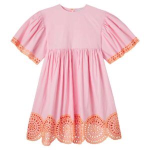 Stella McCartney Kids Embroidered cotton poplin dress