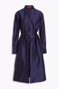 ALTUZARRA Elvie layered silk-taffeta shirt dress