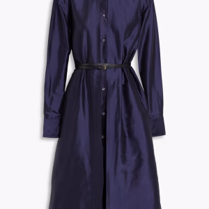 ALTUZARRA Elvie layered silk-taffeta shirt dress