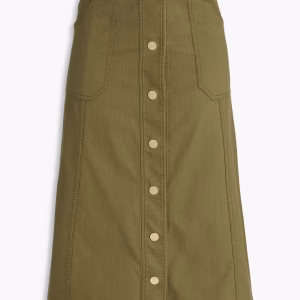 ZIMMERMANN Belted cotton midi skirt